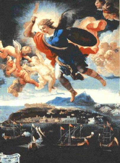 Nicola Russo apparizione di san Michele oil painting image